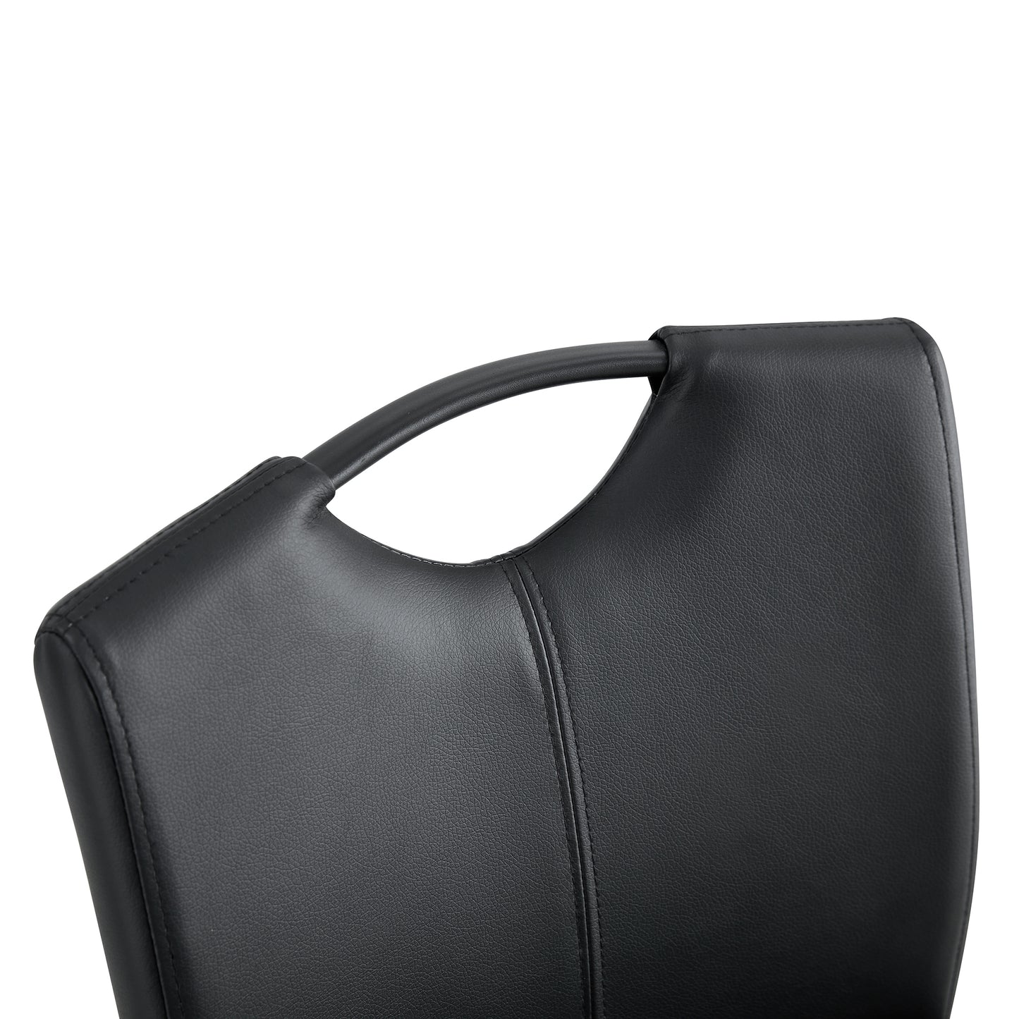 Regal PU Chair Barstool - Black Set of 2