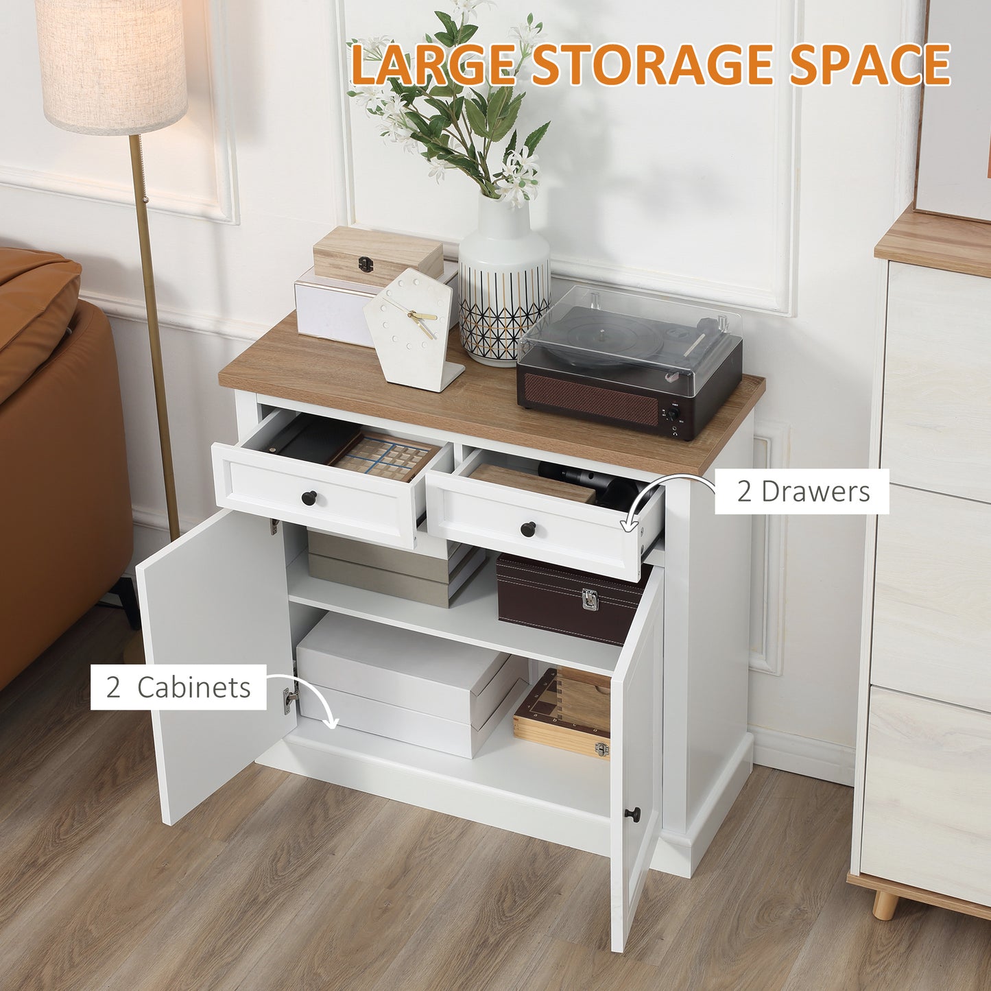 Esco Sideboard Buffet - White
