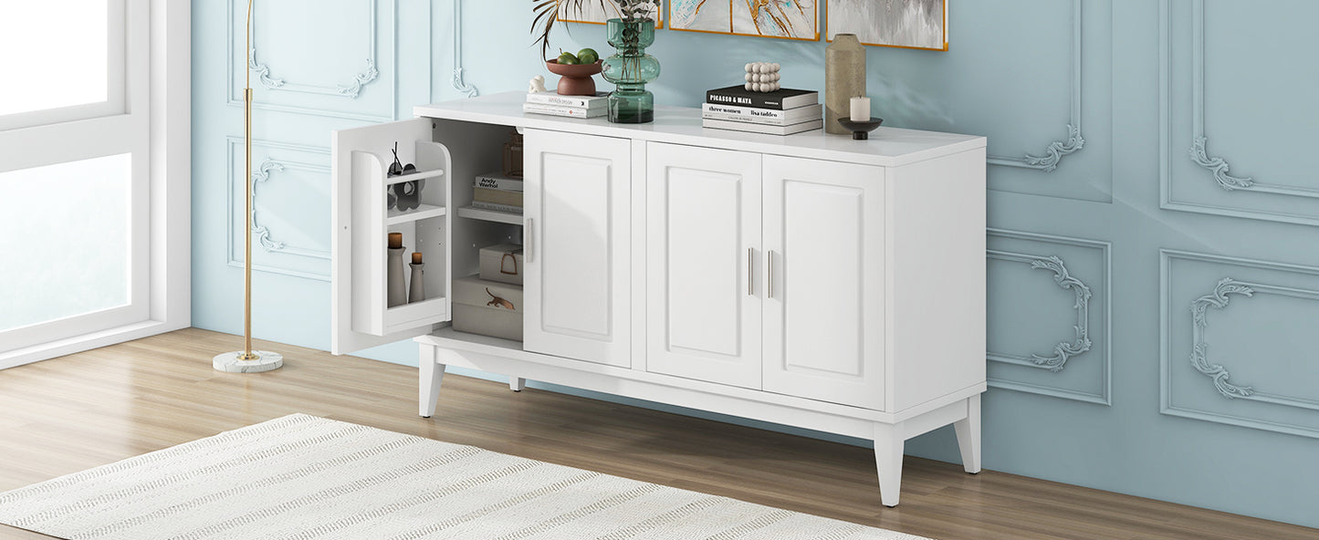 Sonia 4-Door Sideboard Buffet - White