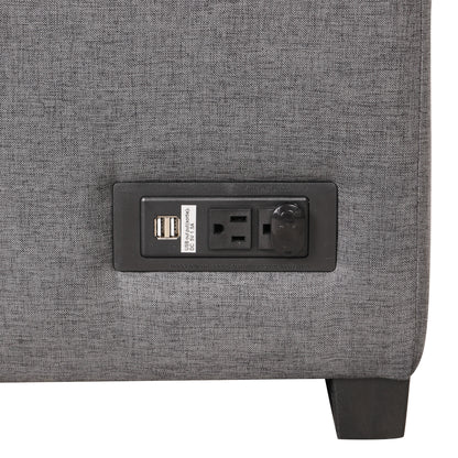 Kwame Sleeper Sectional Sofa - Dark Gray