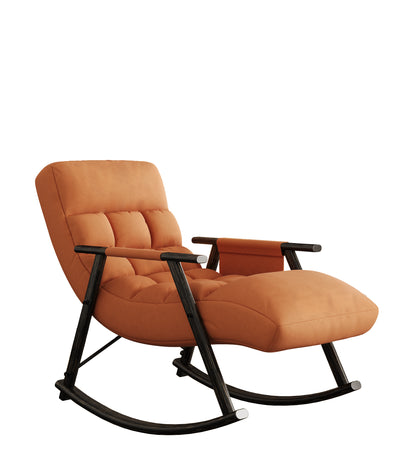 Dawson Casual folding rocking chair upholstere - Orange