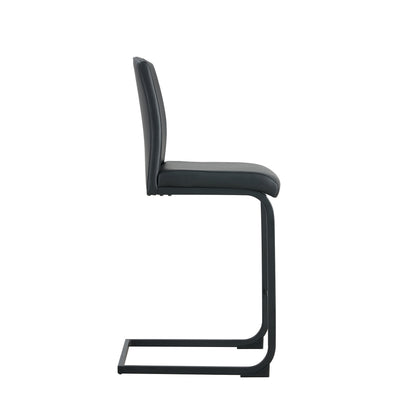 Regal PU Chair Barstool - Black Set of 2