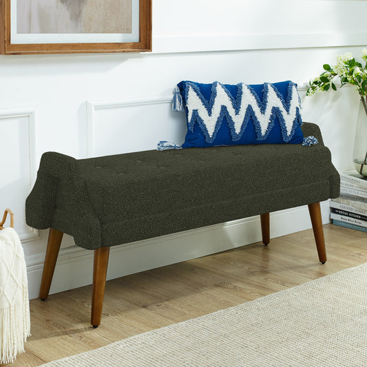 Eryn Upholstery Bench - Green