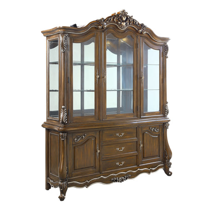 Latisha Antique Oak Finish Sideboard Buffet