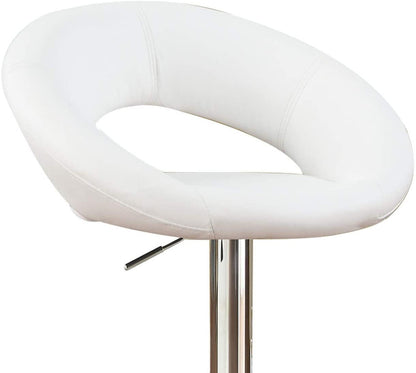 Donut Adjustable Stool - White Set of 2