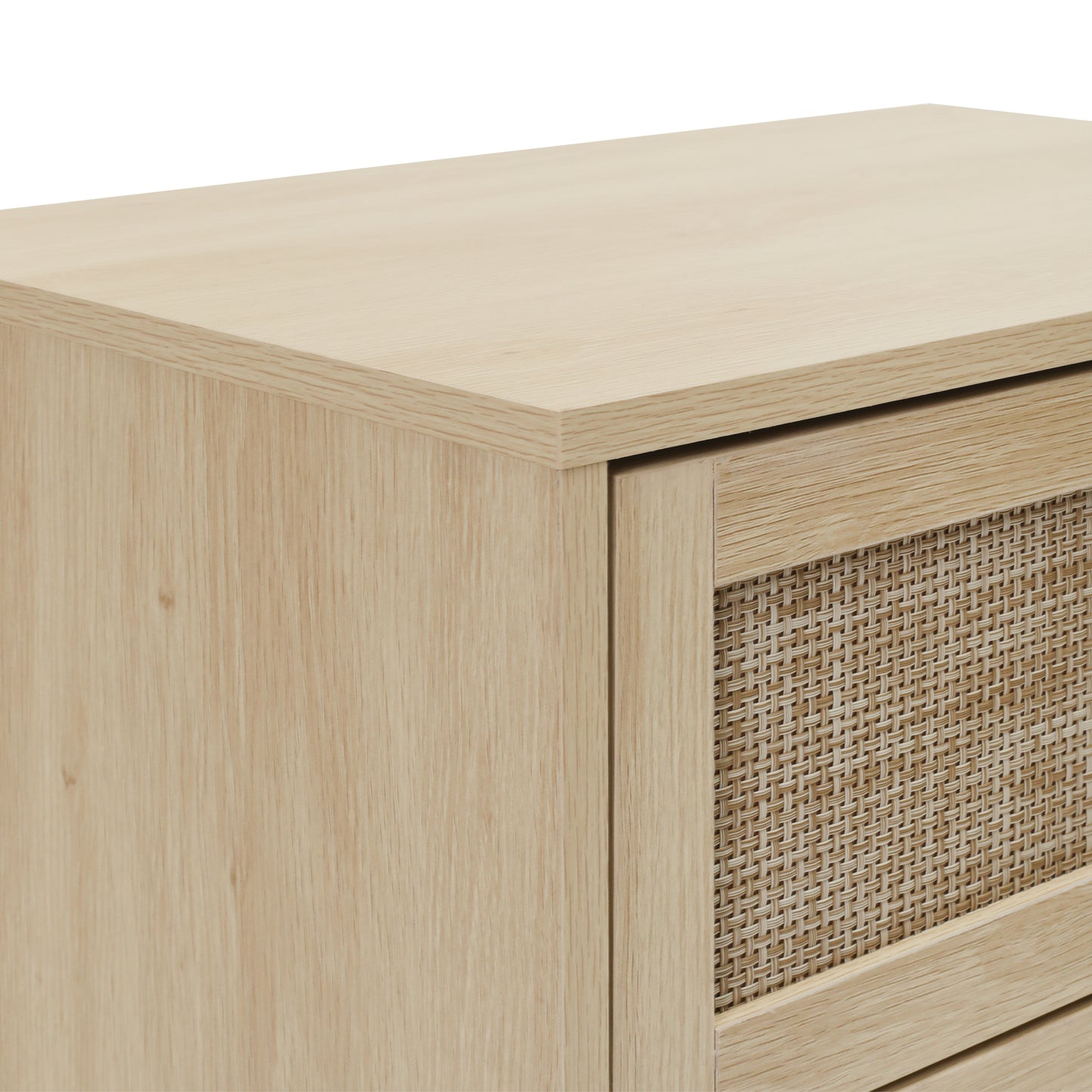 Kooboo 3 Drawer Nightstand End Table - Natural