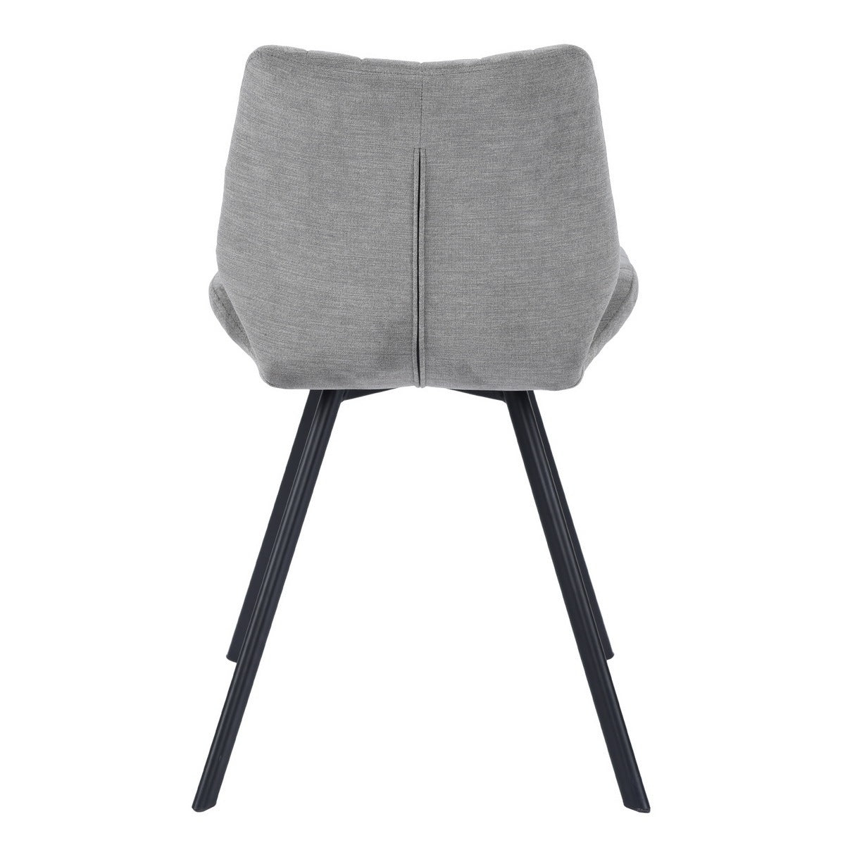 BuBu Fabric Dining Chairs (Set of 2) - Gray
