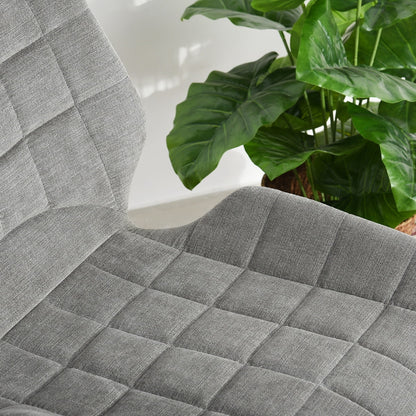 BuBu Fabric Dining Chairs (Set of 2) - Gray