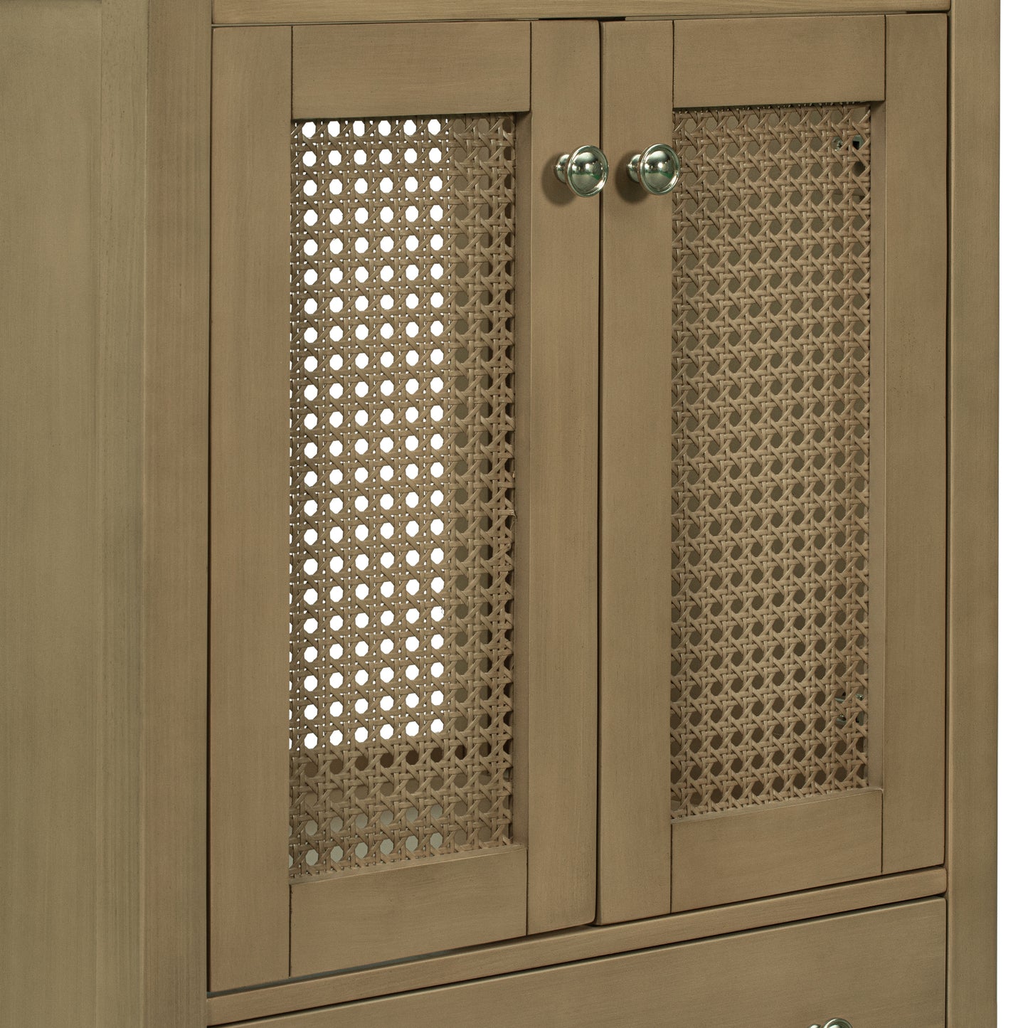 Rattan 24" Bathroom Vanity with Ceramic Basin