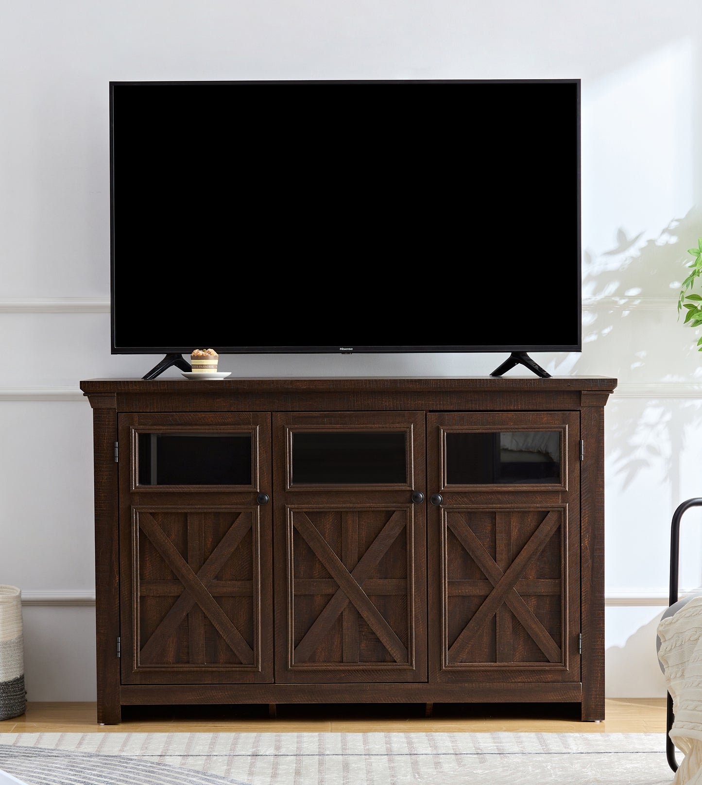 Rosa Farmhouse Sideboard Buffet - Espresso