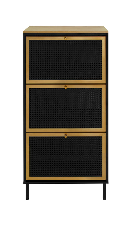 Razo Metal Door Shoe Rack - Black