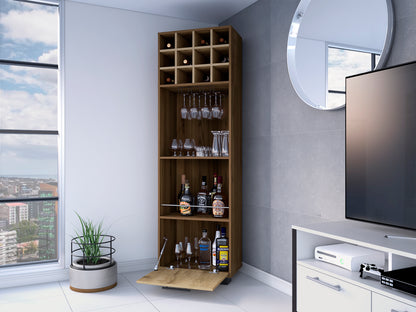Jackson 12-Bottle 2-Shelf 1-Drawer Bar Cabinet