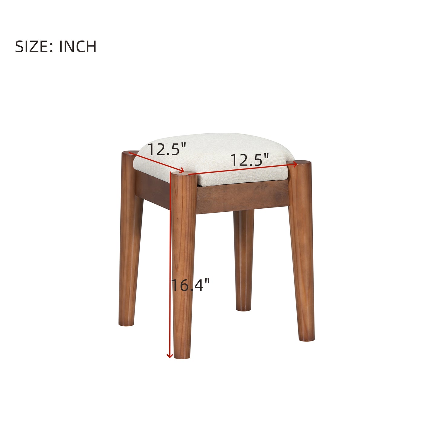 Zano Makeup Vanity Set - Walnut