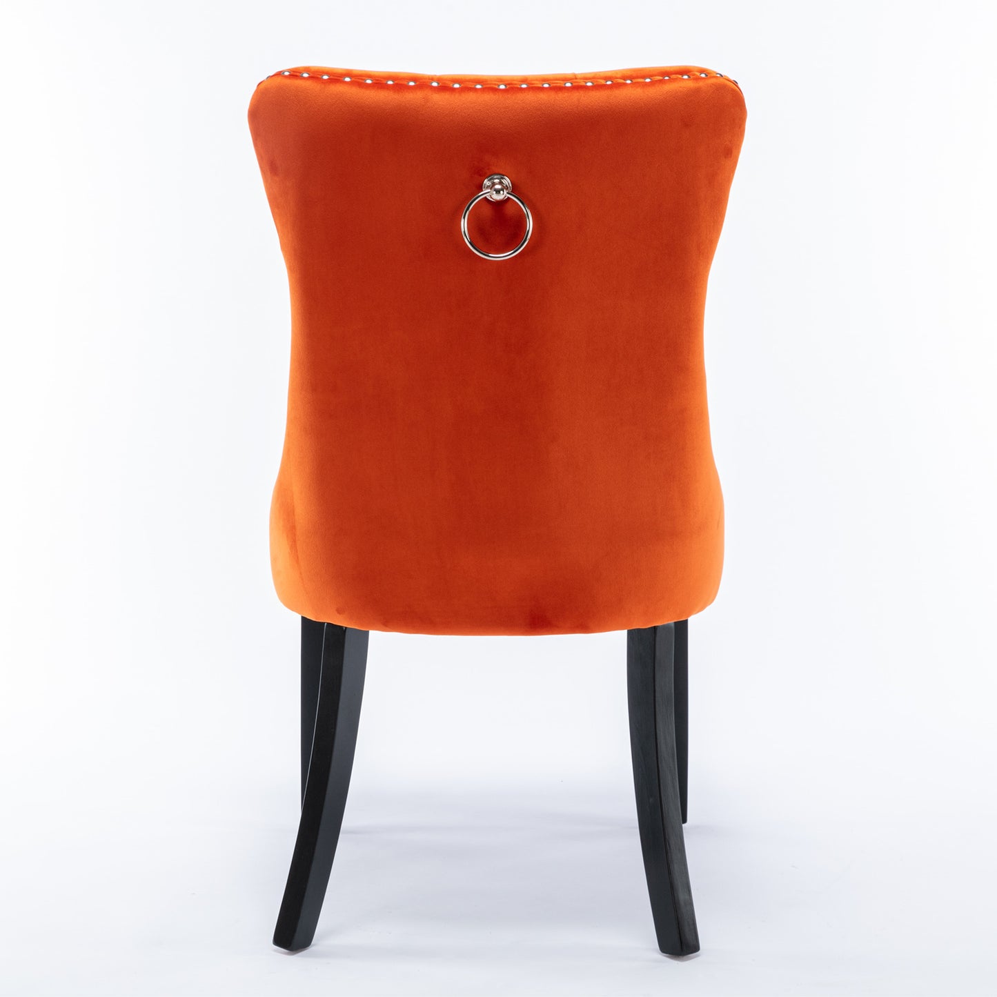 Nikki Velvet Dining Chair (Set of 2) - Orange