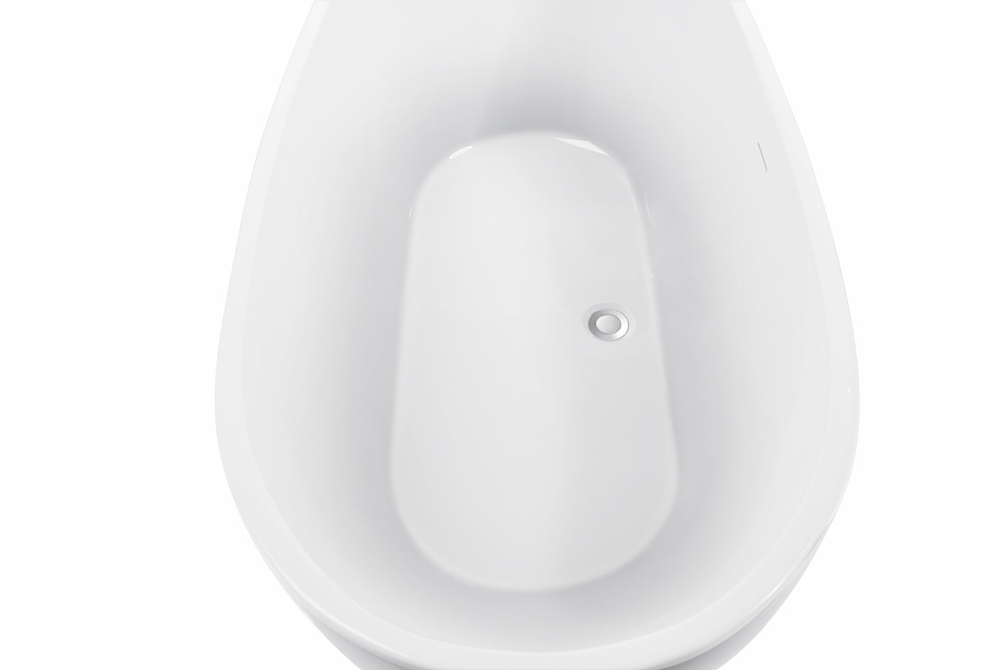 Osha 67"  Acrylic Freestanding Soaking Bathtub  - White