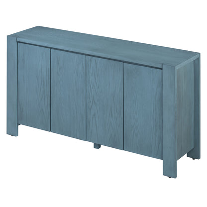 Cruz 4-door Sideboard - Navy Blue