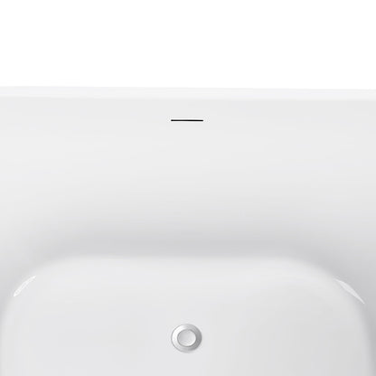 Maya 65" Acrylic Freestanding Soaking Bathtub  - White