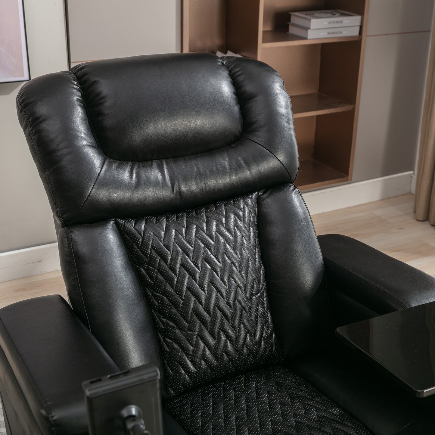 Comfort Max 270 Degree Swivel Power Recliner - Black