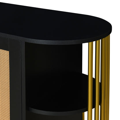 Amari 2- Rattan Door - Black