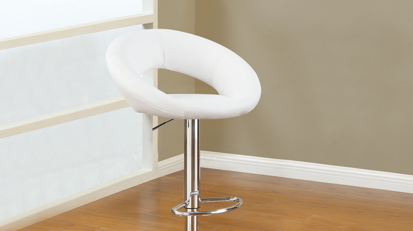 Donut Adjustable Stool - White Set of 2