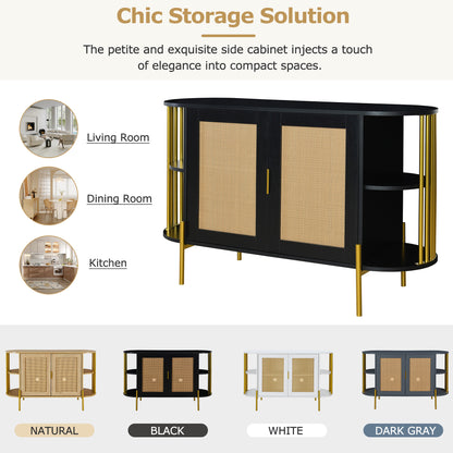 Amari 2- Rattan Door - Black