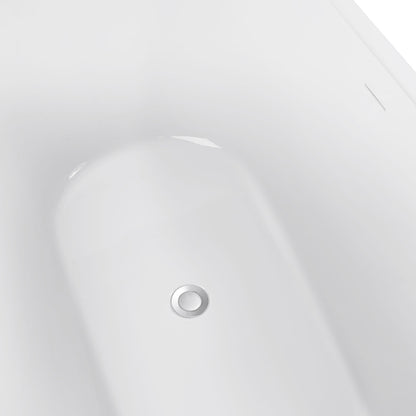 Maya 65" Acrylic Freestanding Soaking Bathtub  - White