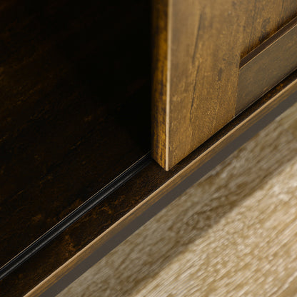 Belle Farmhouse Sideboard Buffet Cabinet - Rustic Brown