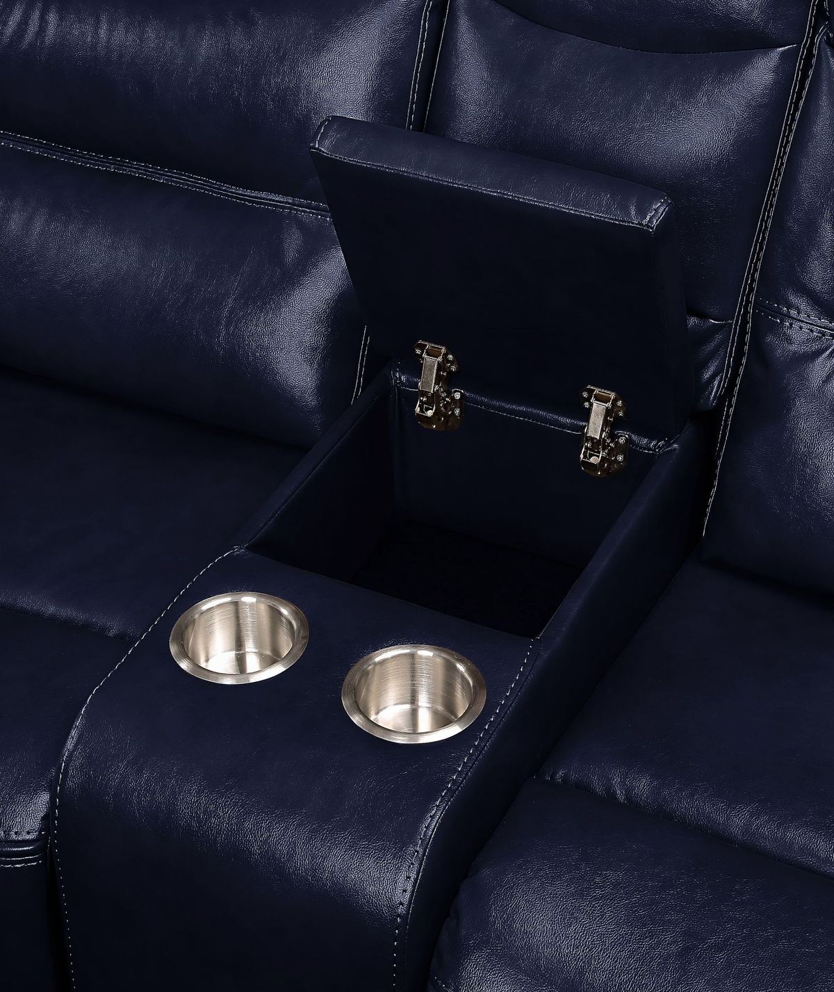 Aashi Loveseat w/Console - Navy