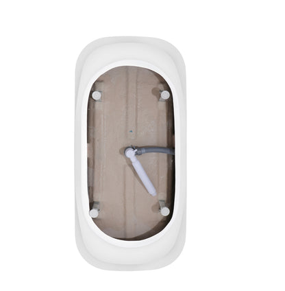 Hydra Acrylic Alcove Freestanding Soaking Bathtub - White