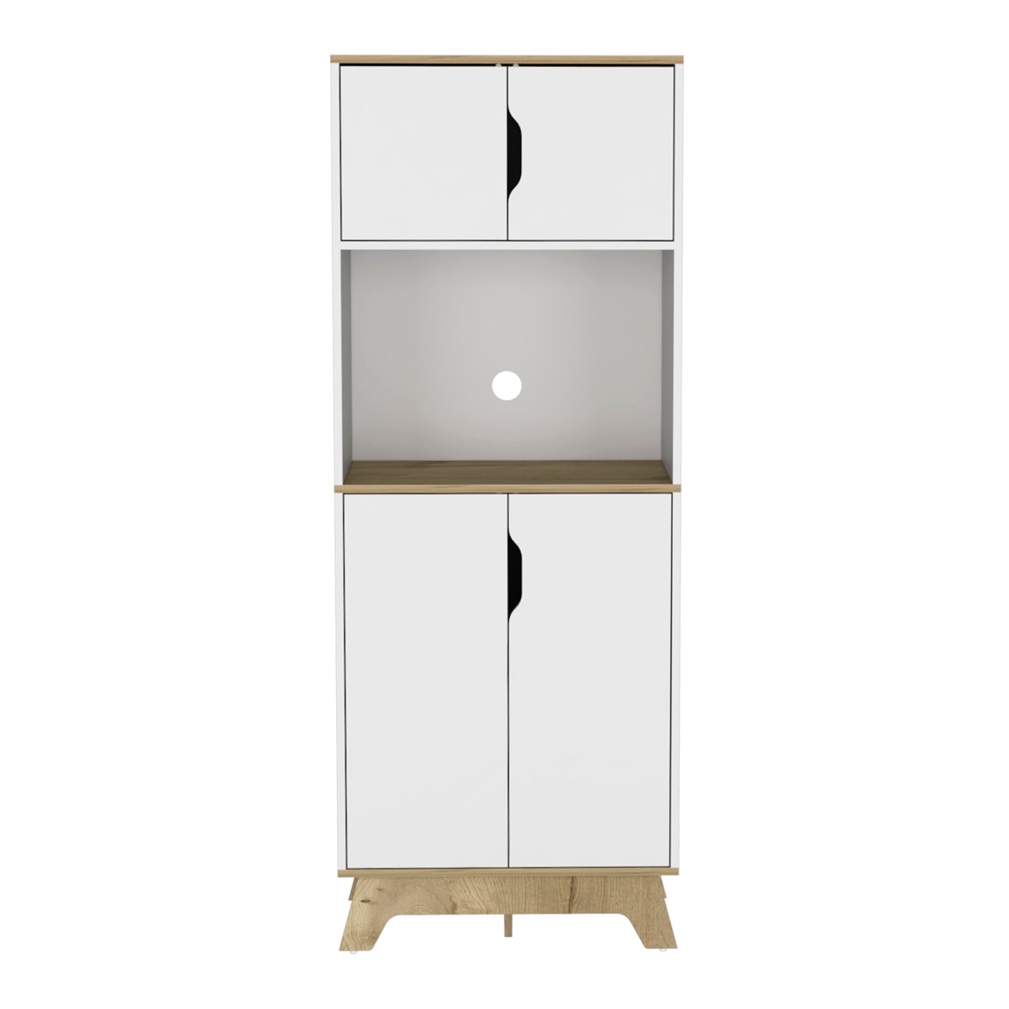 Danville 1-Drawer Microwave Pantry Cabinet -White