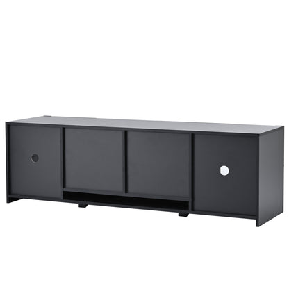 Bebe TV Stand with LED Color Changing Lights - Black