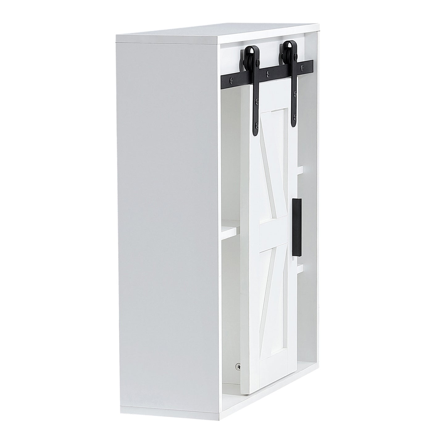Lumber Wood  Storage Cabinet - White
