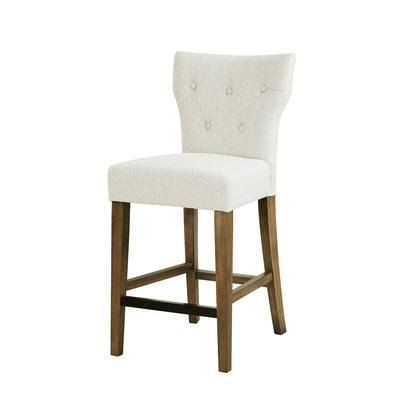 Eliga Tufted Back Counter Stool - Cream