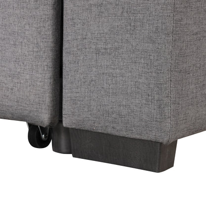 Kwame Sleeper Sectional Sofa - Dark Gray