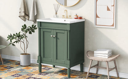 Modern Storage Bathroom Vanity with Top Sink