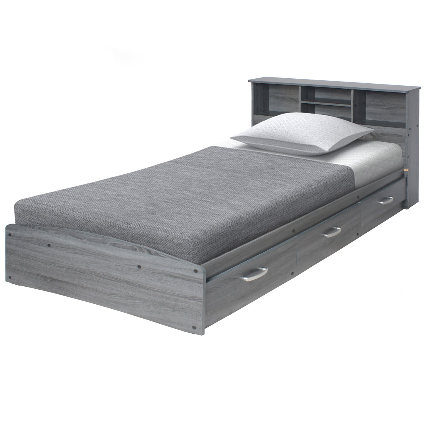 Go Green Woods California Wooden Full Captains Bed