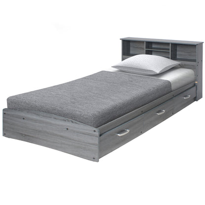 Go Green Woods California Wooden Full Captains Bed