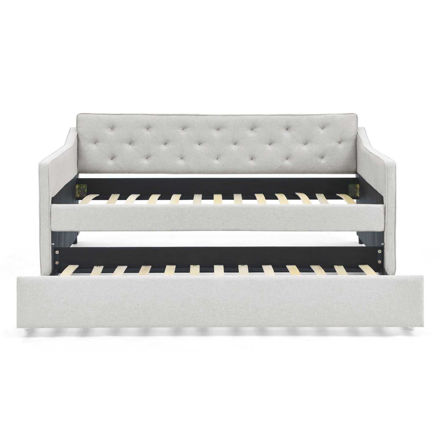 Hana Twin Size Daybed with Twin Size Trundle - Beige