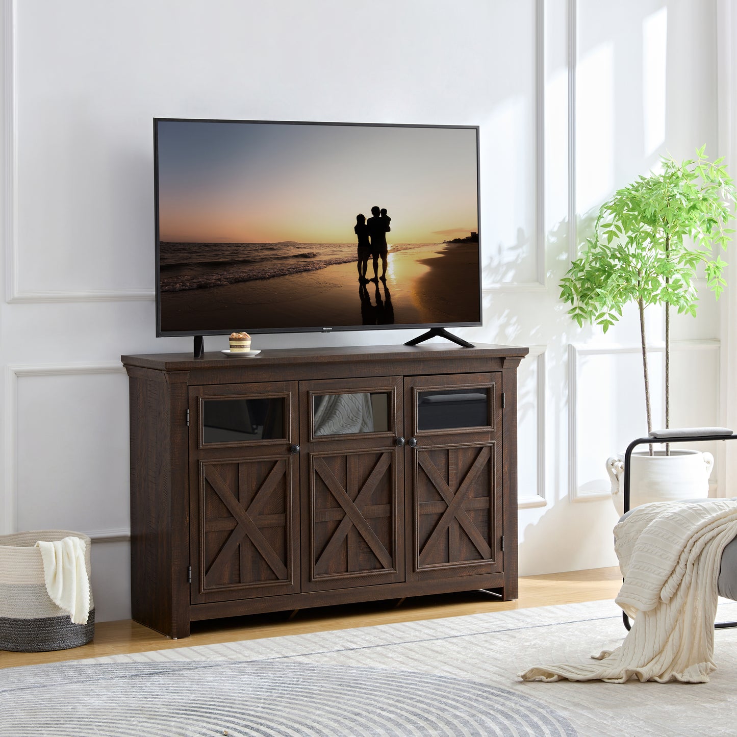 Rosa Farmhouse Sideboard Buffet - Espresso