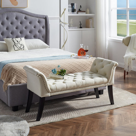 Oskar II Tufted Ottoman Bench