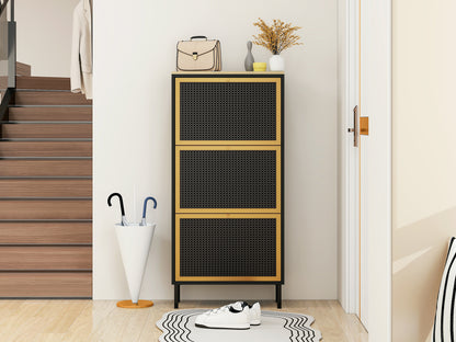 Razo Metal Door Shoe Rack - Black