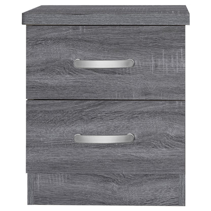 Go Green Woods Cindy Faux Wood 2 Drawer Nightstand