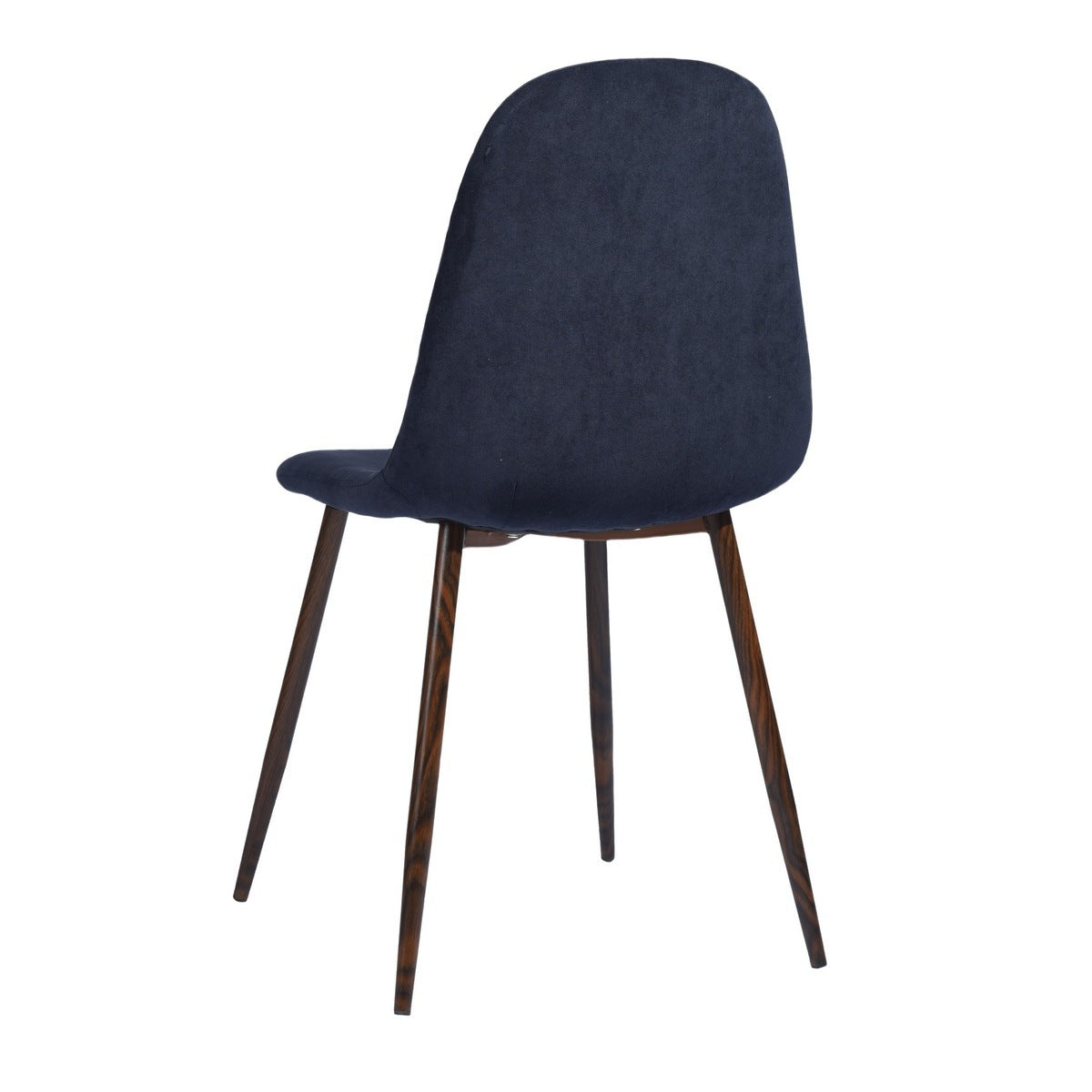 Scandinavian Velvet Chairs (Set of 4) - Dark Blue