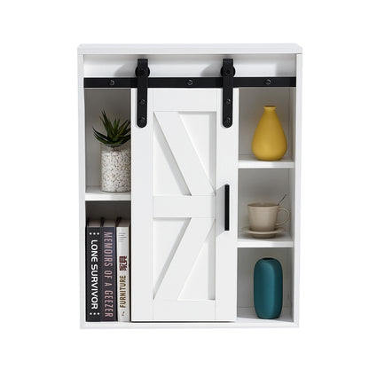 Lumber Wood  Storage Cabinet - White