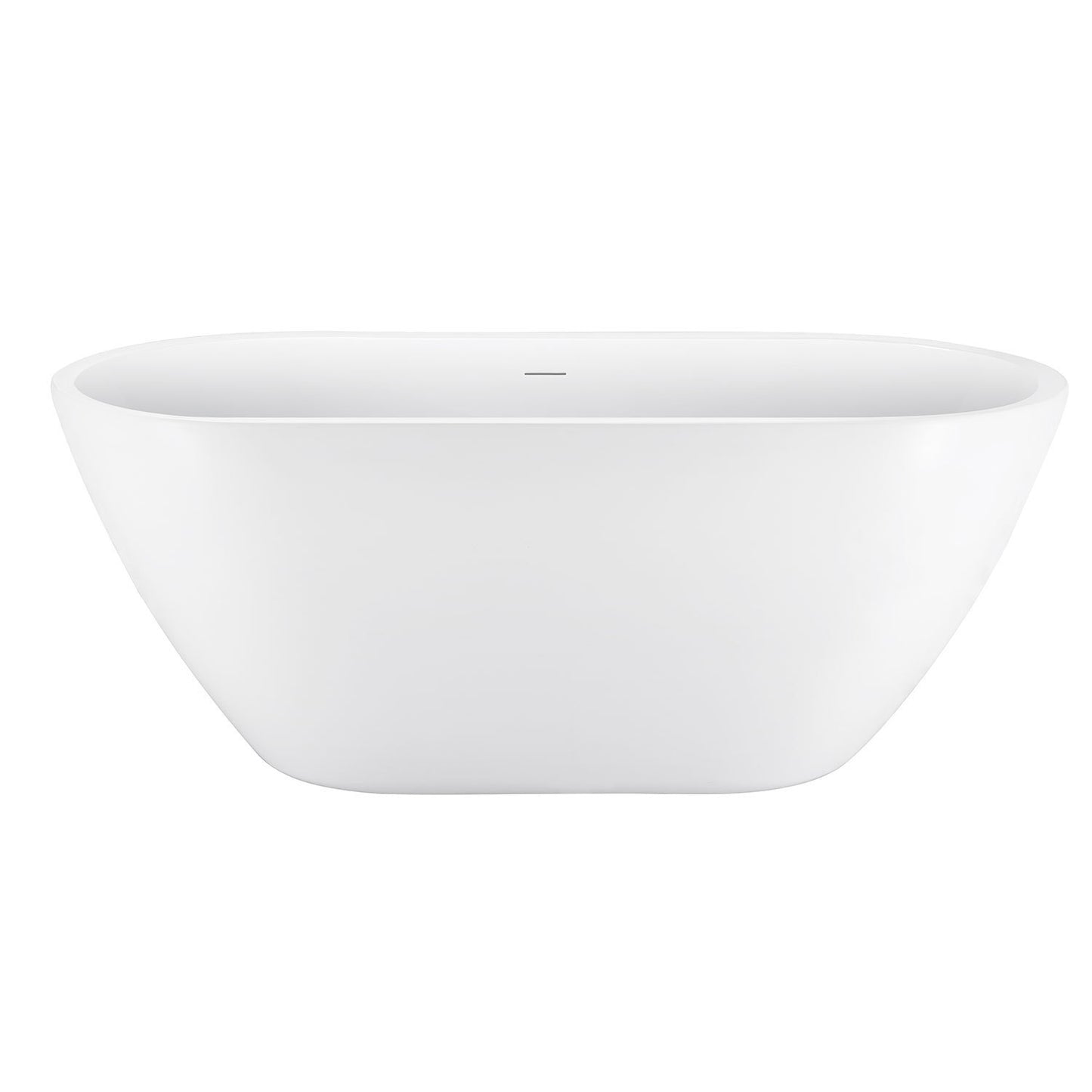 Maya 65" Acrylic Freestanding Soaking Bathtub  - White