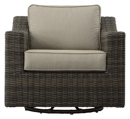 Monta Outdoor Swivel Chair - Light Brown