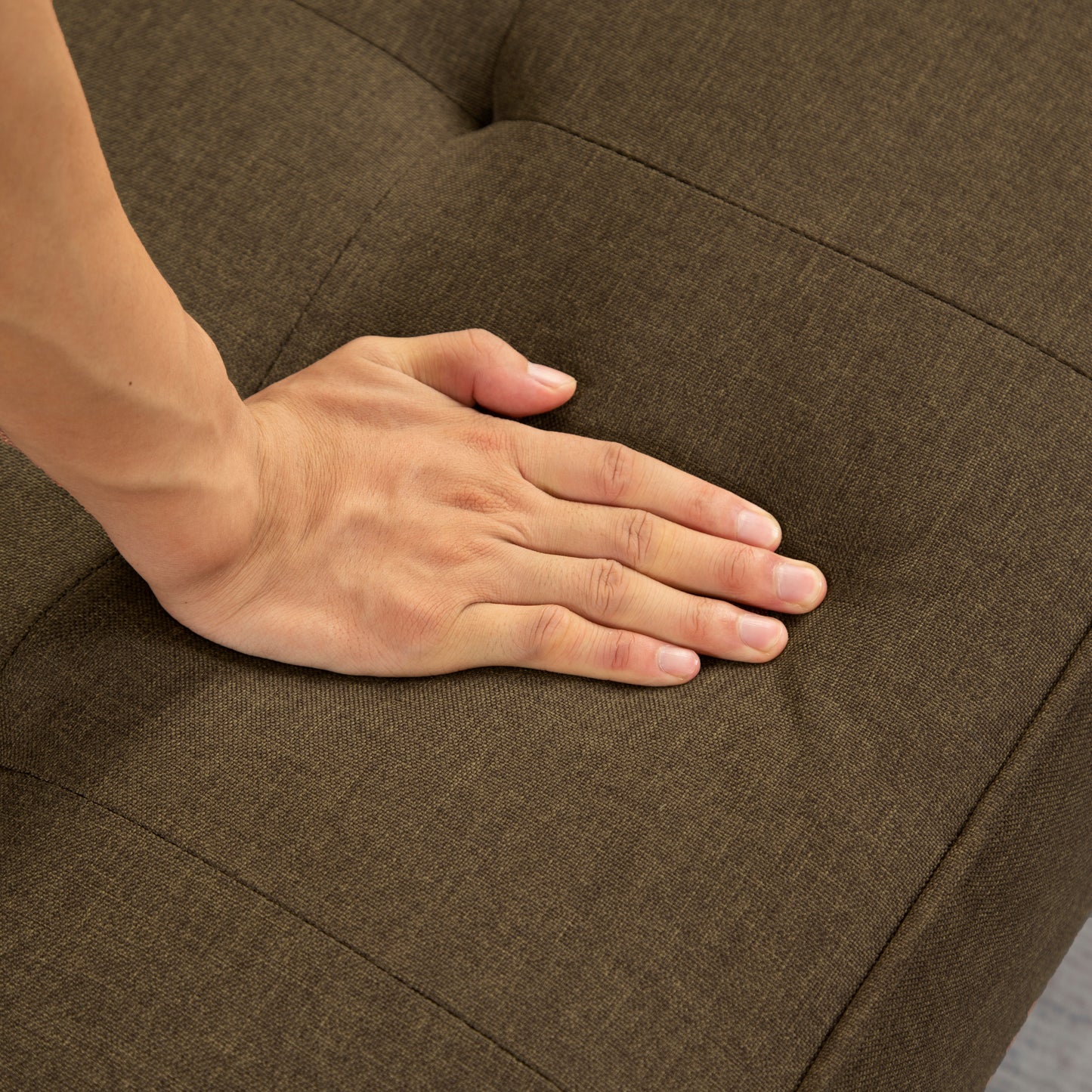 Aziza Convertible Sofa Bed - Dark Brown