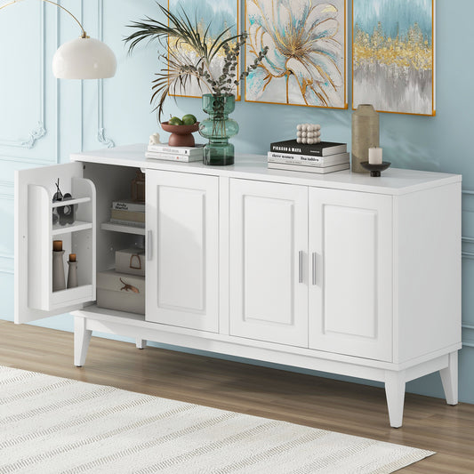 Sonia 4-Door Sideboard Buffet - White