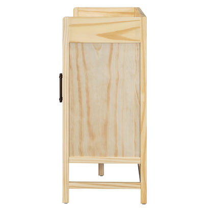 Hana Rattan Doors Sideboard Buffet - Natural
