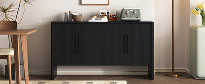 Miya Retro Sideboard Buffet - Black